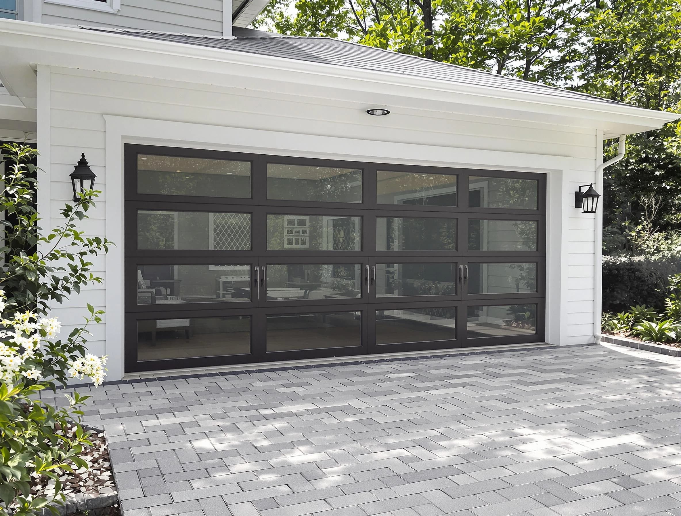 Lakewood Garage Door Repair design specialist presenting custom garage door options to Lakewood homeowner