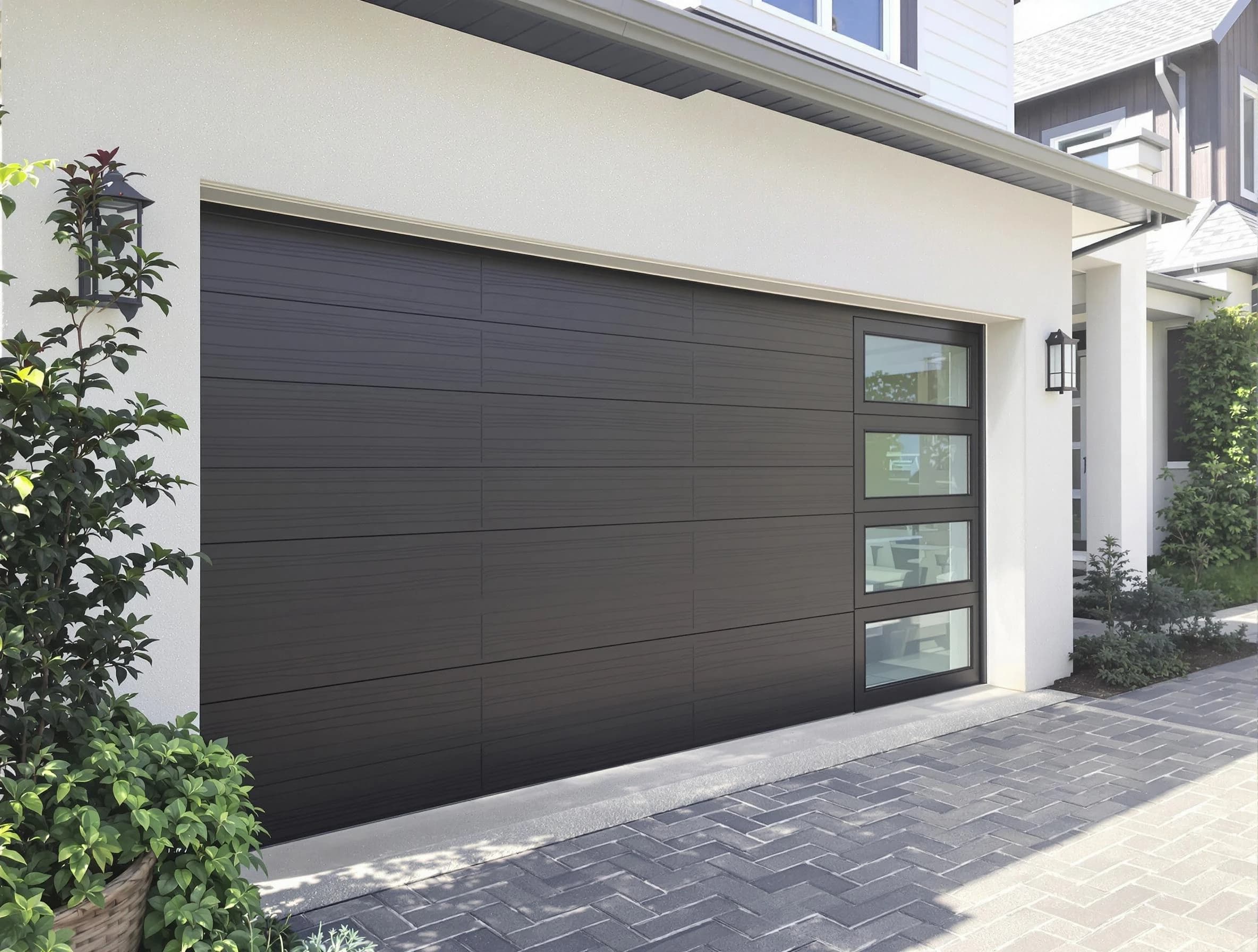 Custom garage door installation by Lakewood Garage Door Repair in Lakewood
