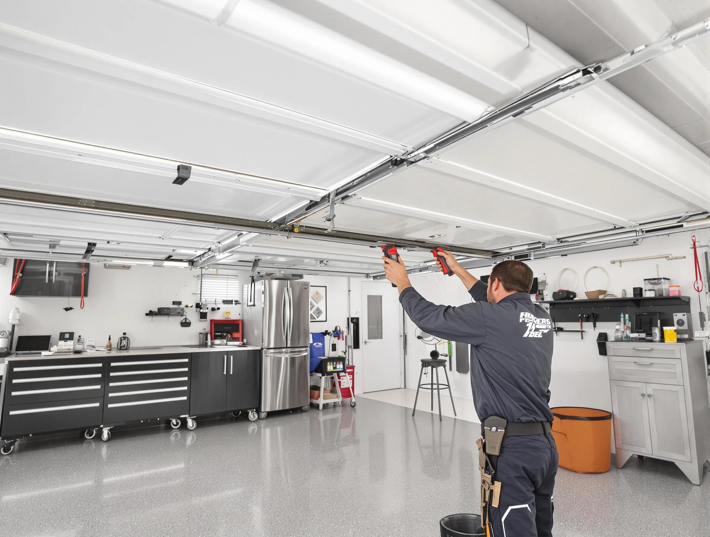 Overhead garage door repair service by Lakewood Garage Door Repair in Lakewood
