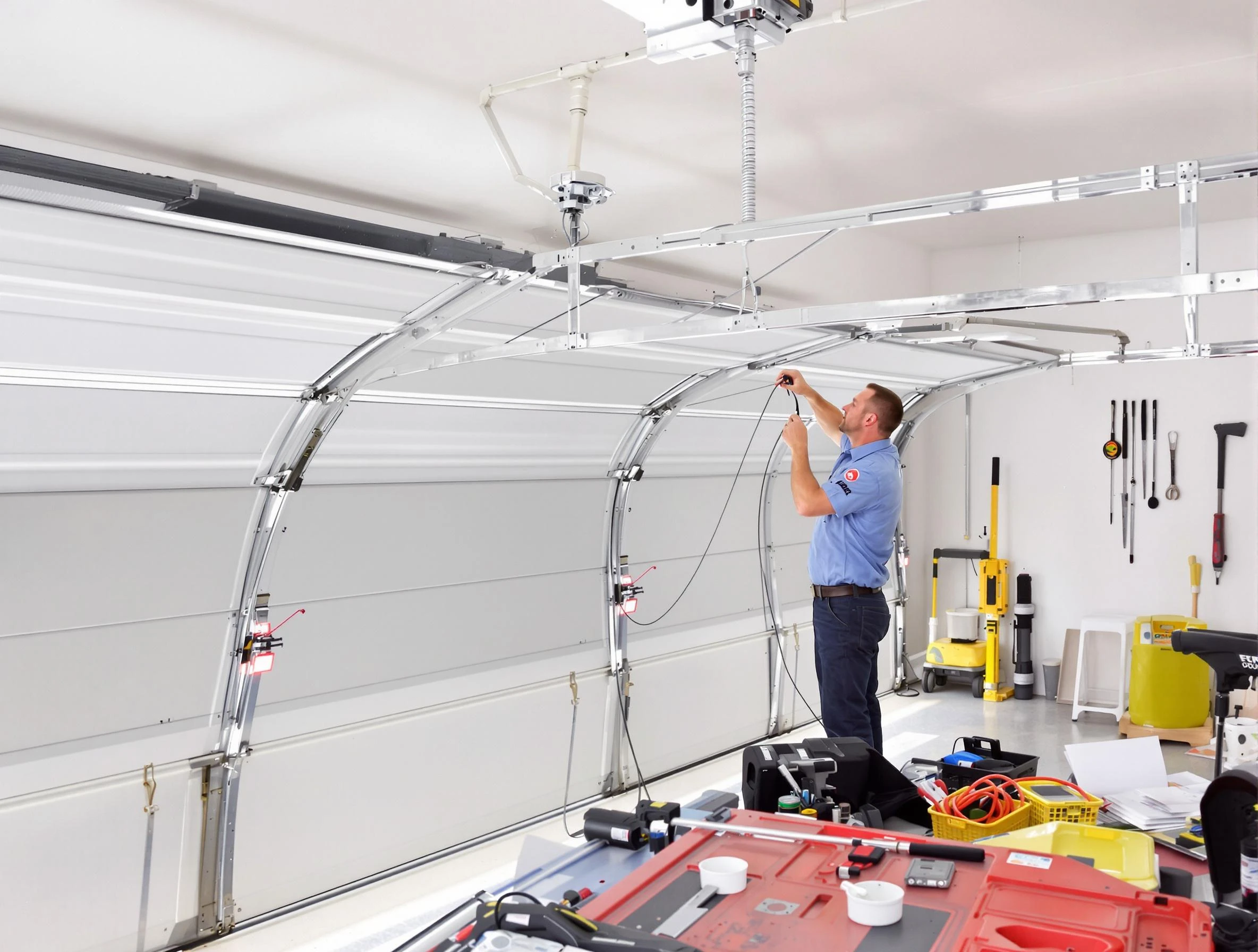 Garage door cable repair service by Lakewood Garage Door Repair in Lakewood