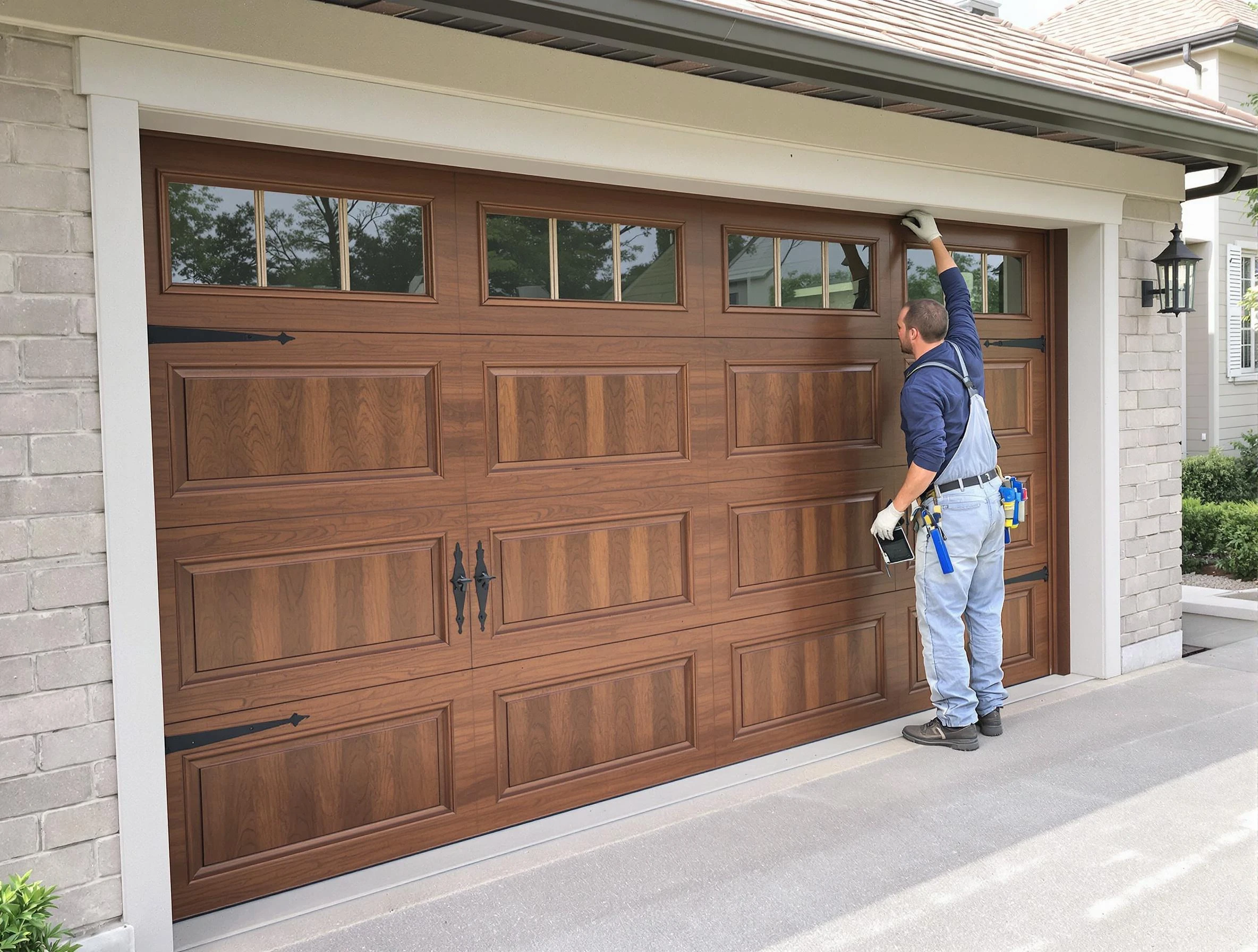 Custom garage door showcase by Lakewood Garage Door Repair in Lakewood