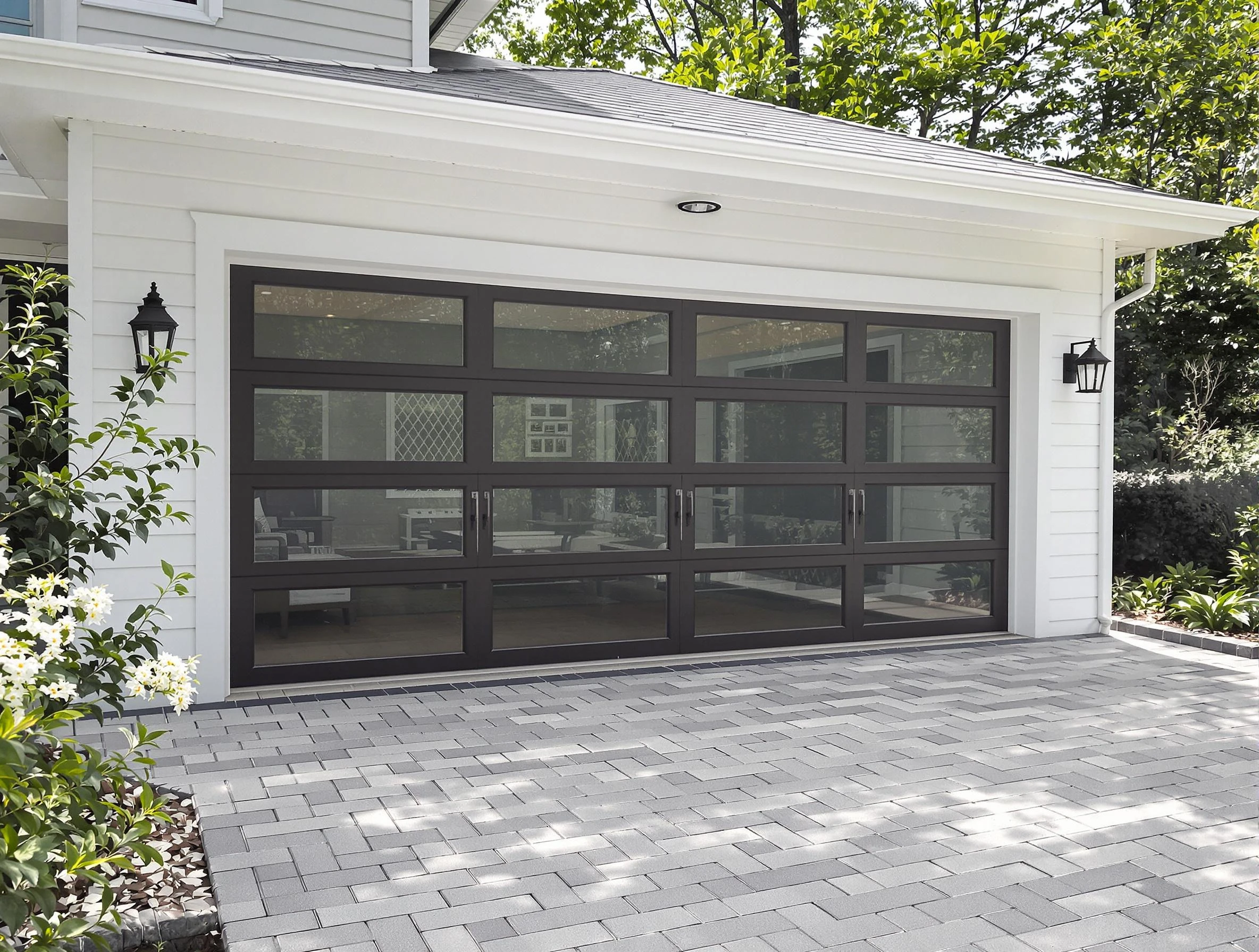 Lakewood Garage Door Repair design specialist presenting custom garage door options to Lakewood homeowner