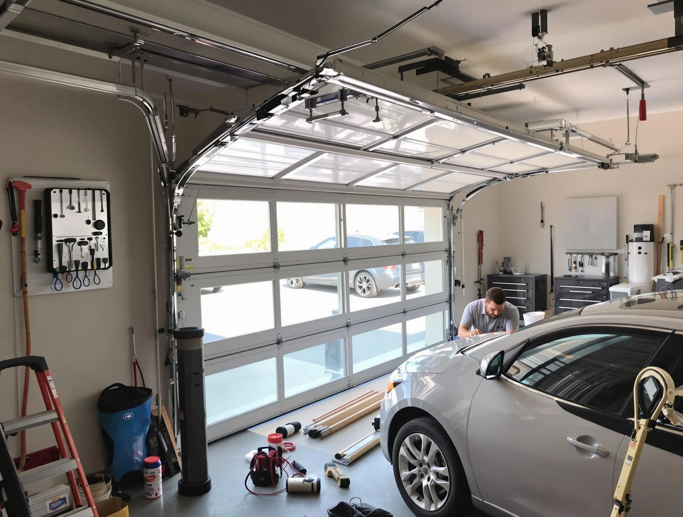 Garage door noise reduction service by Lakewood Garage Door Repair in Lakewood