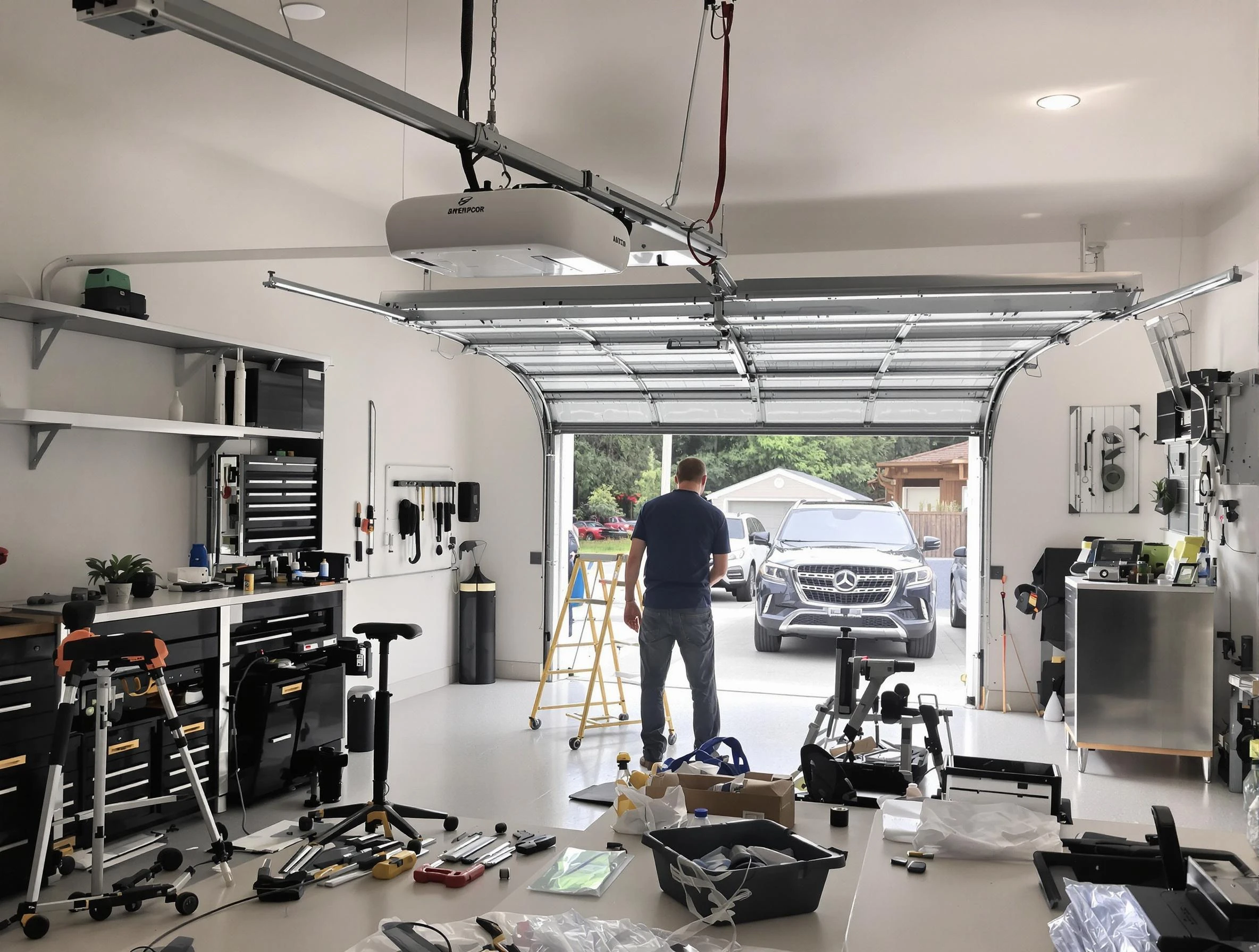 Garage door opener installation by Lakewood Garage Door Repair in Lakewood